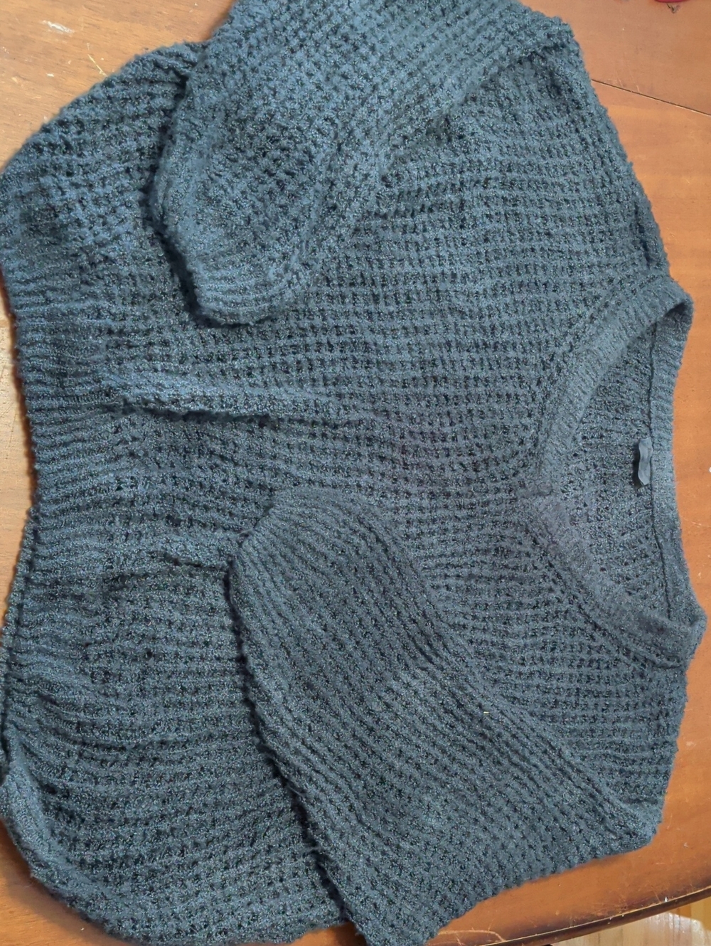 Allie Rose Knit Sweater Black Slouchy